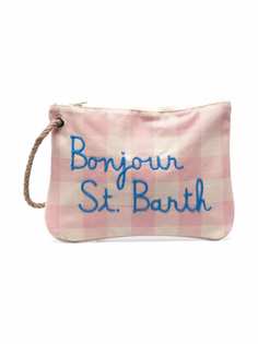 Mc2 Saint Barth Kids клатч с вышитым логотипом