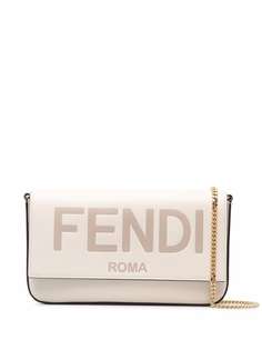 Fendi клатч с тисненым логотипом