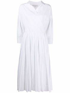 Antonelli платье-рубашка миди с плиссированной юбкой