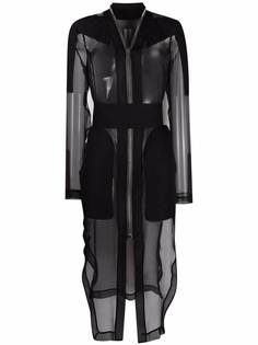 Rick Owens прозрачное платье на молнии