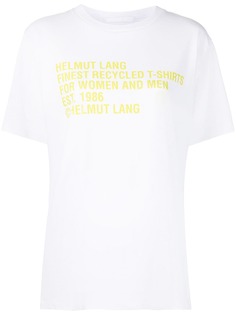 Helmut Lang футболка Recycled с логотипом