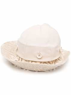 Fendi широкополая шляпа с логотипом FF