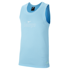 Мужская трикотажная футбольная майка Nike Sportswear FC Barcelona - Синий