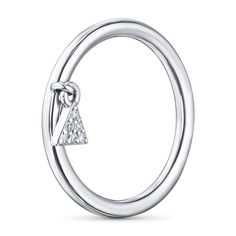 Кольцо из серебра с бриллиантами э0601кц12191030 ЭПЛ Якутские Бриллианты