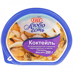 Коктейль Vici Любо есть из морепродуктов в масле, 200 г