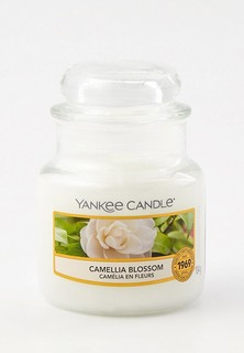 Свеча ароматическая Yankee Candle в стеклянной банке, "Цветущая камелия" Camellia Blossom, 104г / 25-45 часов