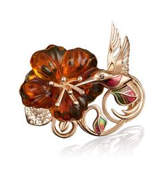 Золотые броши PLATINA Jewelry Платина Кострома