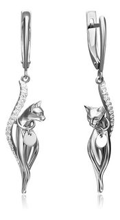 Золотые серьги PLATINA Jewelry Платина Кострома