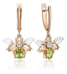 Золотые серьги Серьги PLATINA Jewelry 02-4538-00-243-1111-57 Платина Кострома