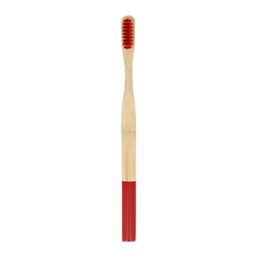 Щетка зубная ACECO бамбуковая красная мягкая