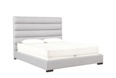 Кровать hudson (idealbeds) серый 170x130x212 см.