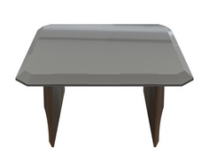 Журнальный столик avila (mod interiors) коричневый 80x40x80 см.