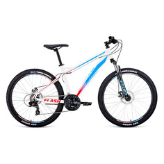 Велосипед Forward Flash 2.0 Disc (2020) горный рам.:17" кол.:26" белый/голубой 15.2кг (RBKW0MN6Q020)