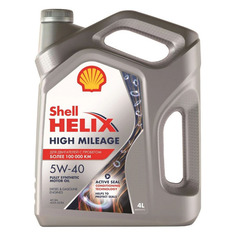 Моторное масло SHELL Helix High Milleage 5W-40 4л. синтетическое [550050425]
