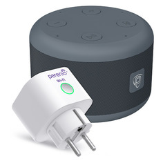Умная колонка Prestigio SmartVoice, 3Вт, с голосовым помощником Маруся, серый / черный [pss105m_dg_pehpl10]