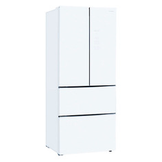 Холодильник TESLER RFD-361I трехкамерный белое стекло