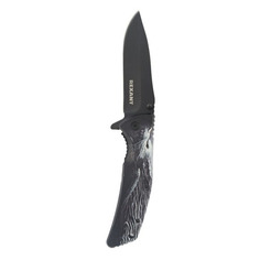 Складной нож REXANT Wolf, 215мм, белый / черный, блистер [12-4907-2]