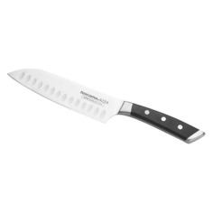 Нож кухонный Tescoma Azza Сантоку (884532) стальной сантоку лезв.180мм прямая заточка черный