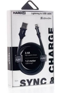 Кабель Hardiz Lightning на USB 2.0 (черный)