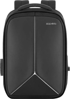 Рюкзак SEASONS MSP4013 для ноутбука 15.6&quot;, с USB портом и выходом для наушников (черный)
