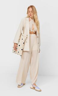 Stradivarius Топ В Стиле Рустик Цвет Камня M