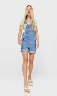 Stradivarius Короткий Джинсовый Комбинезон Деним 44