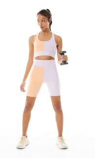 Stradivarius Комбинированный Топ Сиреневый L