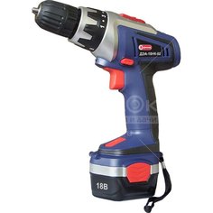 Дрель-шуруповерт аккумуляторная Диолд ДДЭА-18 НК-02 10022132, 0-1200 об/мин, 18 В, 1.3 Ач, 10 мм