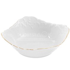 Салатник фарфоровый, 240 мм, Rococo Золотая отводка OMDZ21-Рококо-14 Bohemia