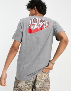 Серая футболка с логотипом-галочкой Nike Jordan 23-Серый