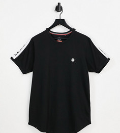 Черная футболка для дома с белыми лентами от комплекта Le Breve Tall-Черный цвет
