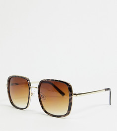 Большие солнцезащитные очки в черепаховой оправе South Beach-Коричневый цвет