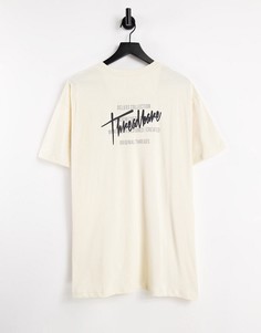 Белая oversized-футболка Threadbare-Белый