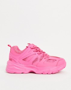 Ярко-розовые спортивные кроссовки Public Desire Unorthodox-Розовый цвет