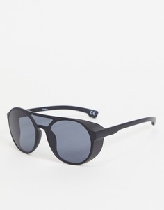 Мужские черные солнцезащитные очки-авиаторы Jeepers Peepers-Черный