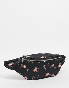 Большая сумка-кошелек на пояс с цветочным принтом ASOS DESIGN-Многоцветный