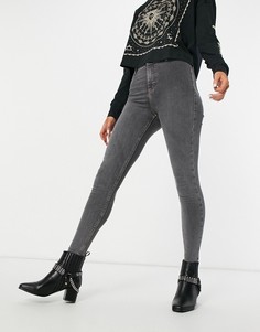 Серые джинсы Topshop Joni-Серый