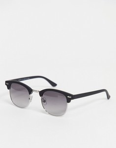 Черные солнцезащитные очки в стиле ретро River Island-Черный
