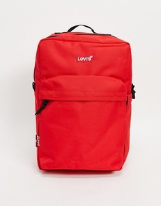 Красный рюкзак Levis с логотипом в виде летучей мыши