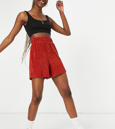 Махровые шорты-боксеры ASOS 4505 Tall-Коричневый цвет