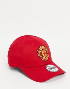 Красная бейсболка New Era Manchester United FC 9Forty-Красный