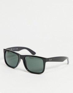Солнцезащитные очки-вайфареры в черной прямоугольной оправе в стиле унисекс Ray-Ban 0RB4165-Черный цвет