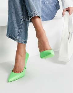 Туфли-лодочки с заостренным носком ярко-зеленого цвета Aldo Jess-Зеленый цвет
