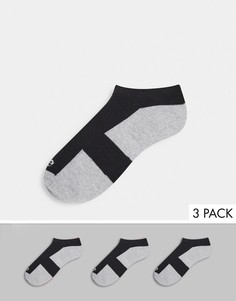 Набор из 3 пар коротких носков серого и черного цветов ellesse-Серый