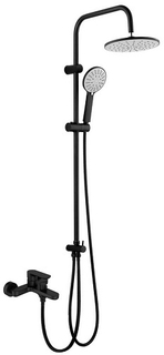 Душевая система AGGER смеситель с изливом, черная (A0293544)