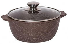 Кастрюля с крышкой Мечта 45806 Гранит, 5 л Brown