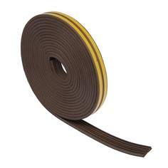 Уплотнитель резиновый тундра, профиль е, размер 4х9 мм, коричневый, в упаковке 10 м Tundra