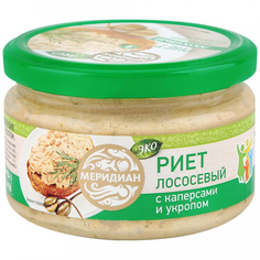 Риет Меридиан ЭКО лососевый с каперсами и укропом, 200 г Meridian