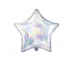 Шар воздушный Party Deco из фольги star радужный 48см