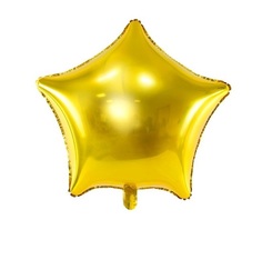 Шар воздушный Party Deco из фольги звезда золотая 48см